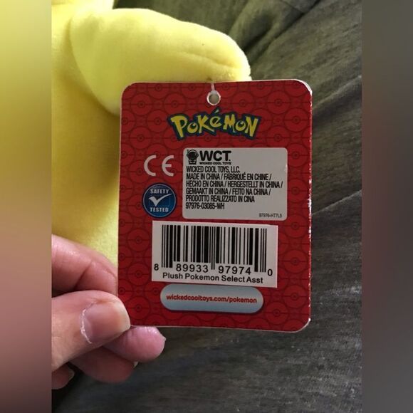 NWT … POKÉMON “Pikachu” Plush Animal - Picture 5 of 5